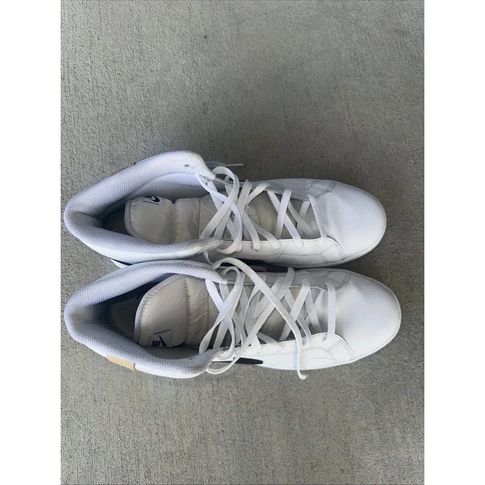 NIKE Men's Court Royale 2 Mid #CQ9179 100 - White Black Sneakers Shoes Size 13